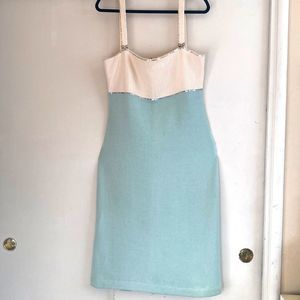 St. John’s Evening Shiny Turquoise MIDI Dress